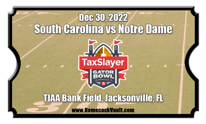 Taxslayer Gator Bowl South Carolina Vs Notre Dame